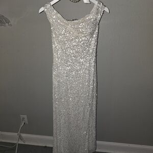 Stunning White Sequin Wedding Dress